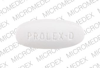 Imprint PROLEX-D - guaifenesin/phenylephrine guaifenesin 600 mg / phenylephrine hydrochloride 20 mg