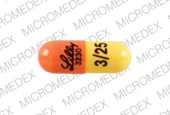 Imprint Lilly 3230 3/25 - Symbyax 25 mg / 3 mg