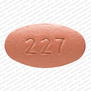 Imprint 227 - Isentress 400 mg