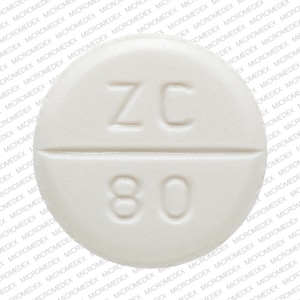Pill Finder: ZC 80 White Round - Medicine.com