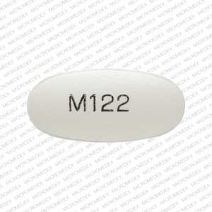 Image 1 - Imprint M122 - valacyclovir 500 mg