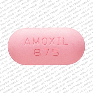 Image 1 - Imprint AMOXIL 875 - Amoxil 875 mg