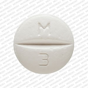 Pill Finder: M 3 White Round - Medicine.com