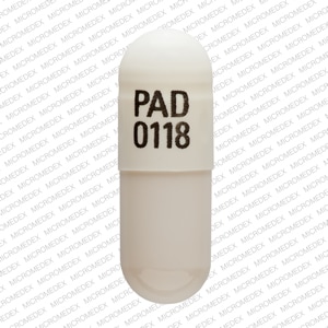 Imprint PAD 0118 - trospium 60 mg