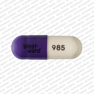 Image 1 - Imprint West-ward 985 - cefaclor 250 mg