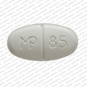 Image 1 - Imprint MP 85 - sulfamethoxazole/trimethoprim 800 mg / 160 mg