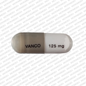 Imprint VANCO 125 mg - vancomycin 125 mg (base)