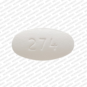 Pill Finder: RDY 274 White Elliptical / Oval - Medicine.com