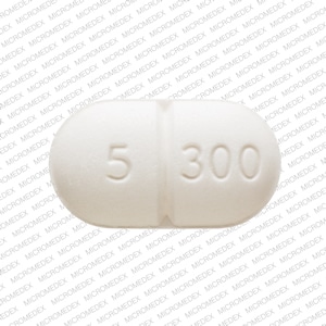 Image 1 - Imprint VICODIN 5 300 - Vicodin 300 mg / 5 mg