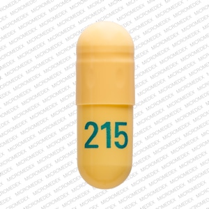 gabapentin yellow capsule 215