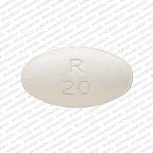 Image 1 - Imprint R 20 0168 - olanzapine 20 mg