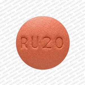 Imprint RU20 - rosuvastatin 20 mg