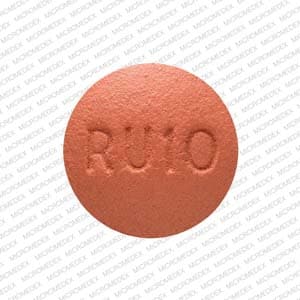 Imprint RU10 - rosuvastatin 10 mg