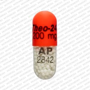Image 1 - Imprint Theo-24 200 mg AP 2842 - Theo-24 200 mg
