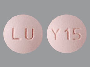 Image 1 - Imprint LU Y15 - quetiapine 25 mg