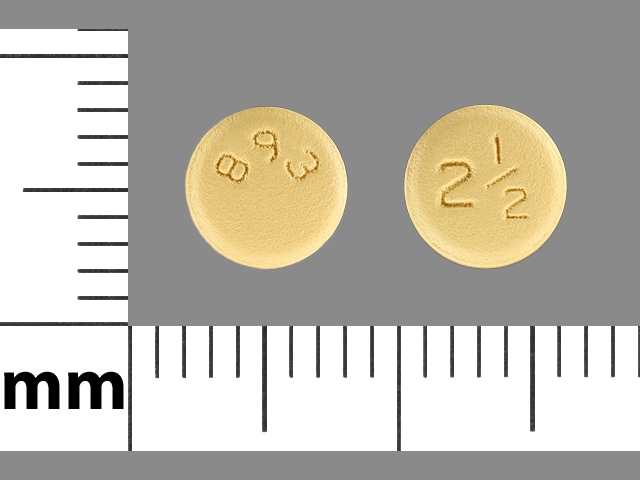 Imprint 893 2 1/2 - Eliquis 2.5 mg