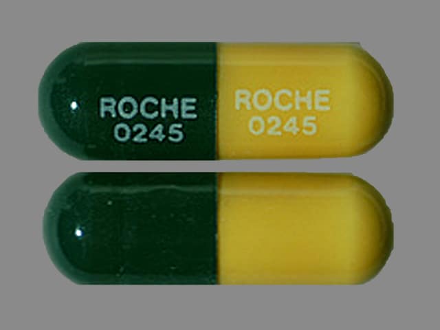 Image 1 - Imprint ROCHE 0245 ROCHE 0245 - Invirase 200 mg
