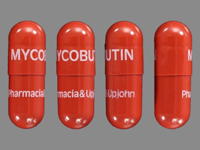 Imprint MYCOBUTIN Pharmacia - Mycobutin 150 mg