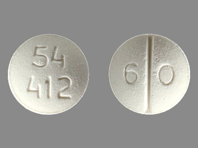 Imprint 54 412 6 0 - codeine 60 mg