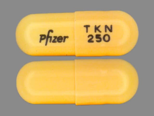 Imprint PFIZER TKN 250 - Tikosyn 0.25 MG