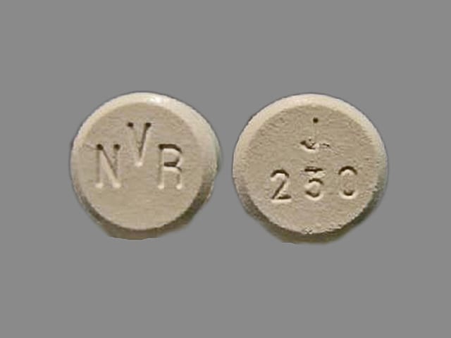 Imprint NVR J 250 - Exjade 250 mg