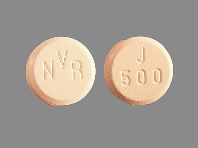 Imprint NVR J 500 - Exjade 500 mg