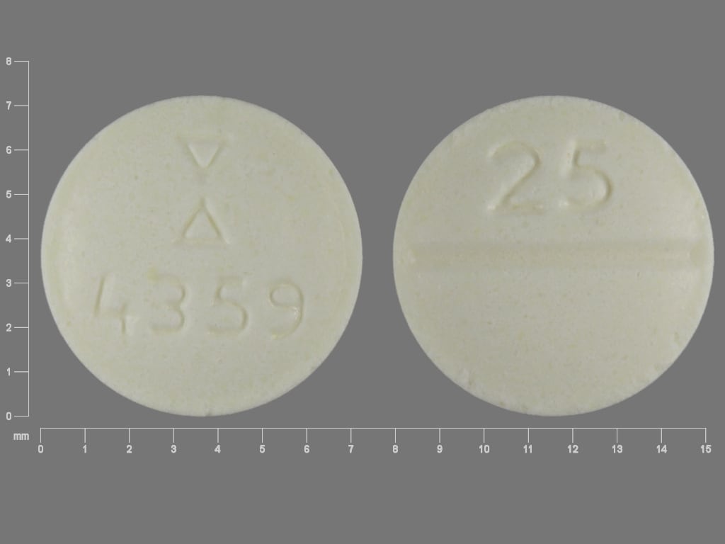 Imprint Logo 4359 25 - clozapine 25 mg