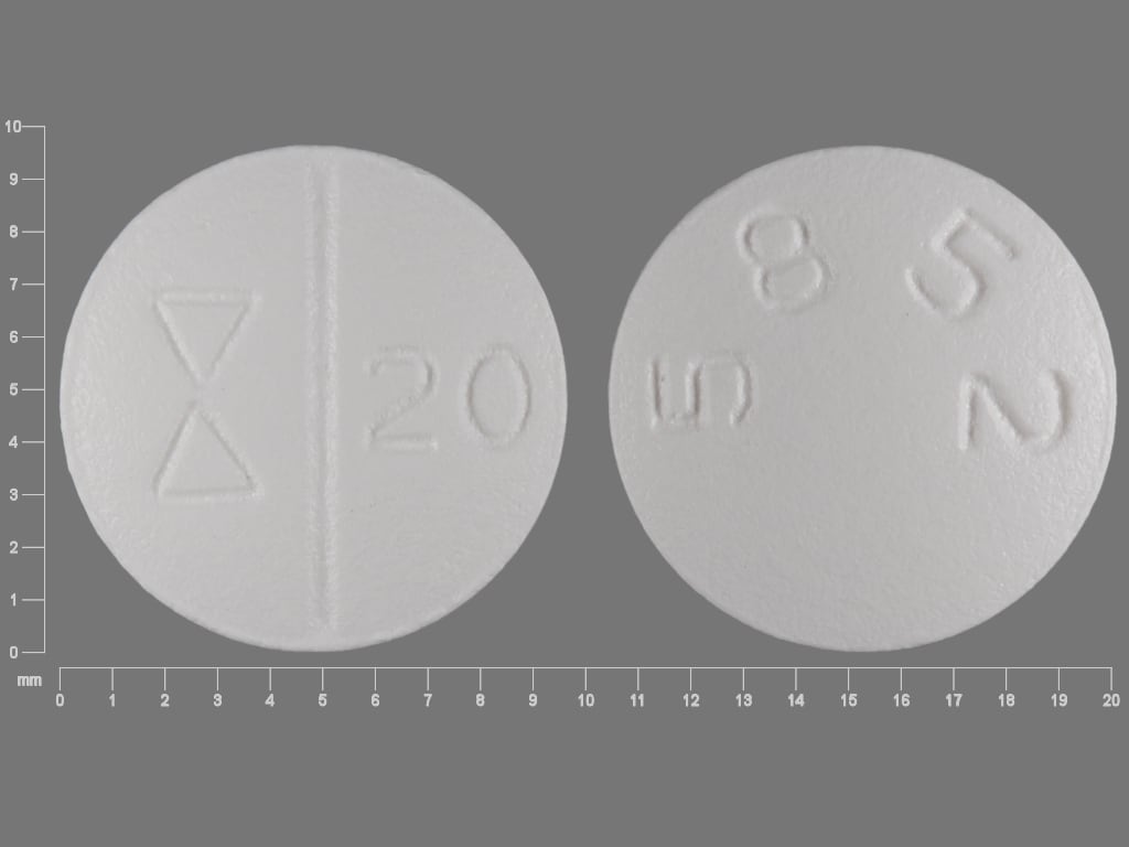 Imprint 5852 Logo 20 - escitalopram 20 mg
