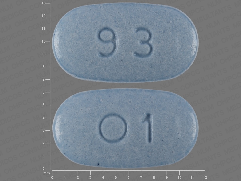 Image 1 - Imprint 93 O1 - oxymorphone 5 mg