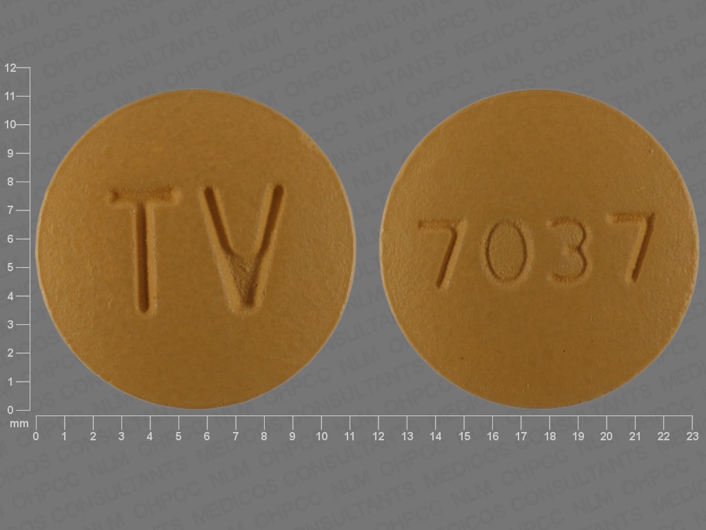 Imprint TV 7037 - amlodipine/hydrochlorothiazide/valsartan 5 mg / 25 mg / 160 mg