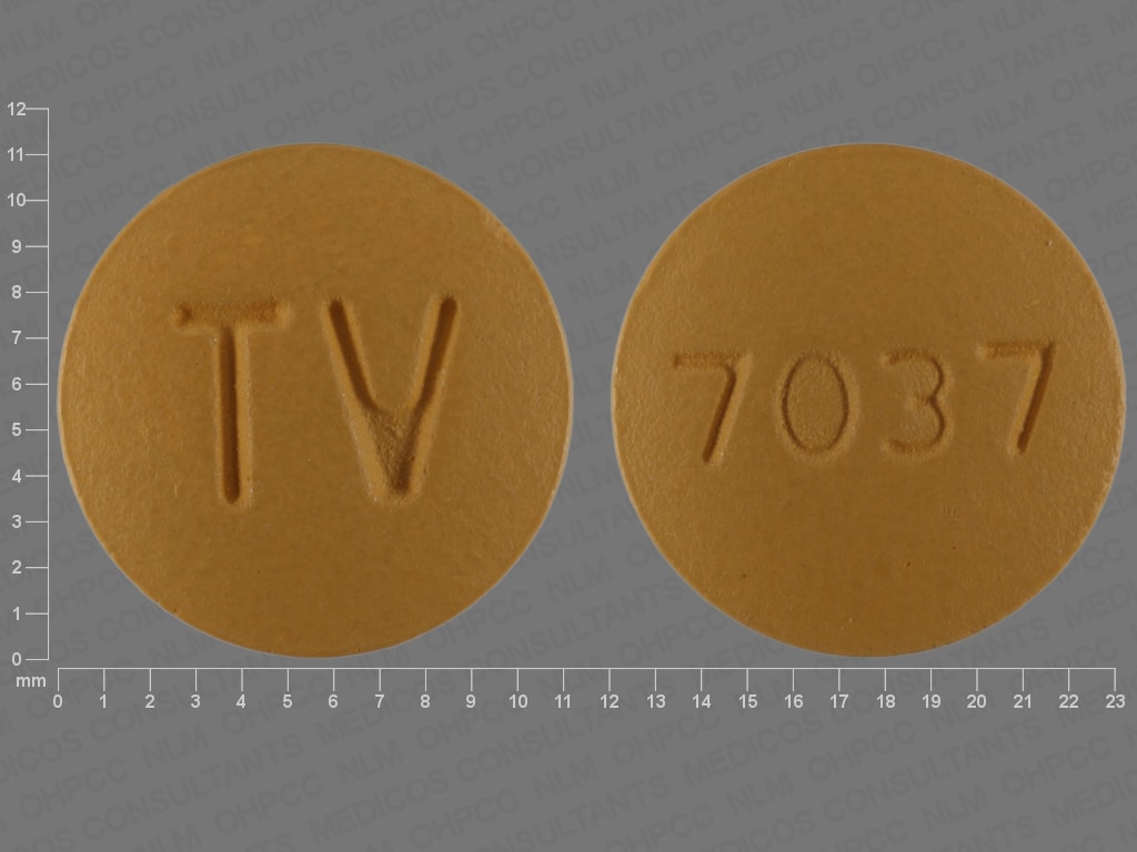 Image 1 - Imprint TV 7037 - amlodipine/hydrochlorothiazide/valsartan 5 mg / 25 mg / 160 mg