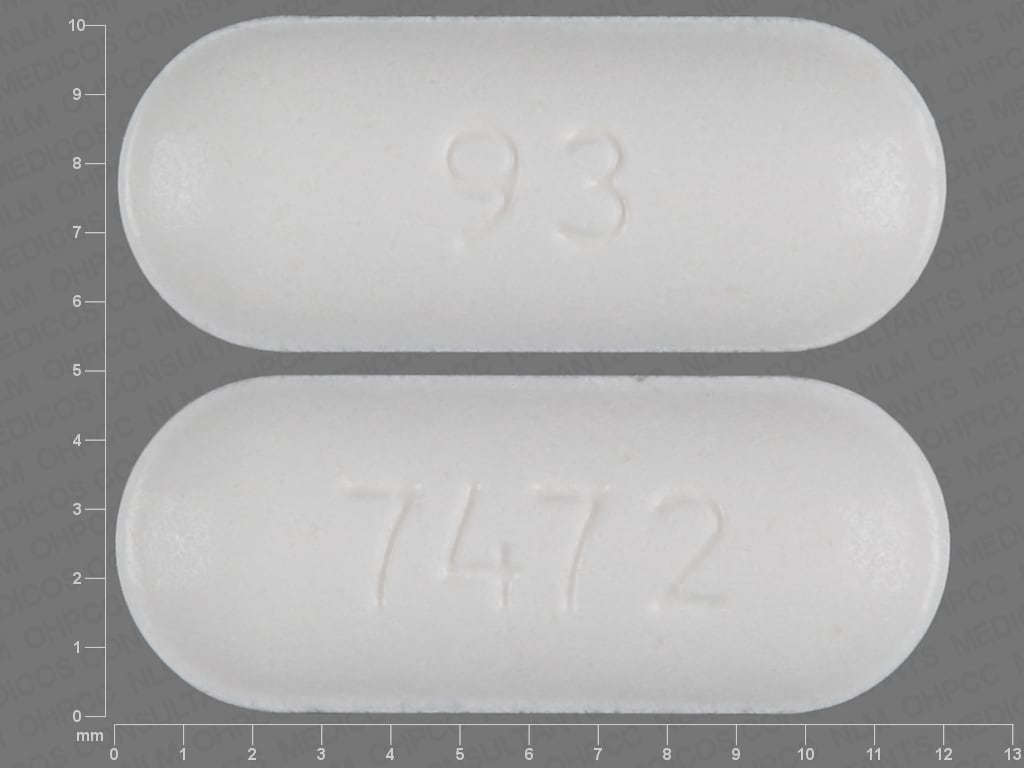 Pill Finder 93 7472 White Capsule Shape Medicine Com