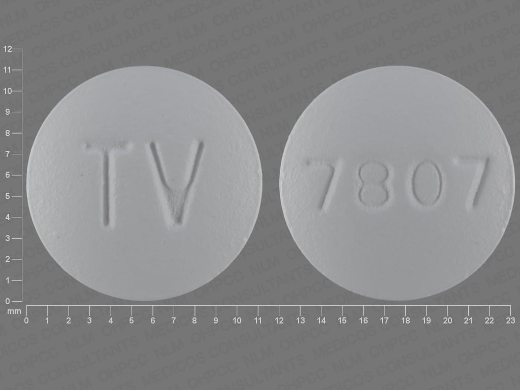 Imprint TV 7807 - amlodipine/hydrochlorothiazide/valsartan 5 mg / 12.5 mg / 160 mg