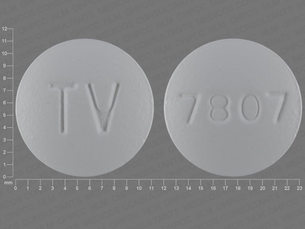 Image 1 - Imprint TV 7807 - amlodipine/hydrochlorothiazide/valsartan 5 mg / 12.5 mg / 160 mg