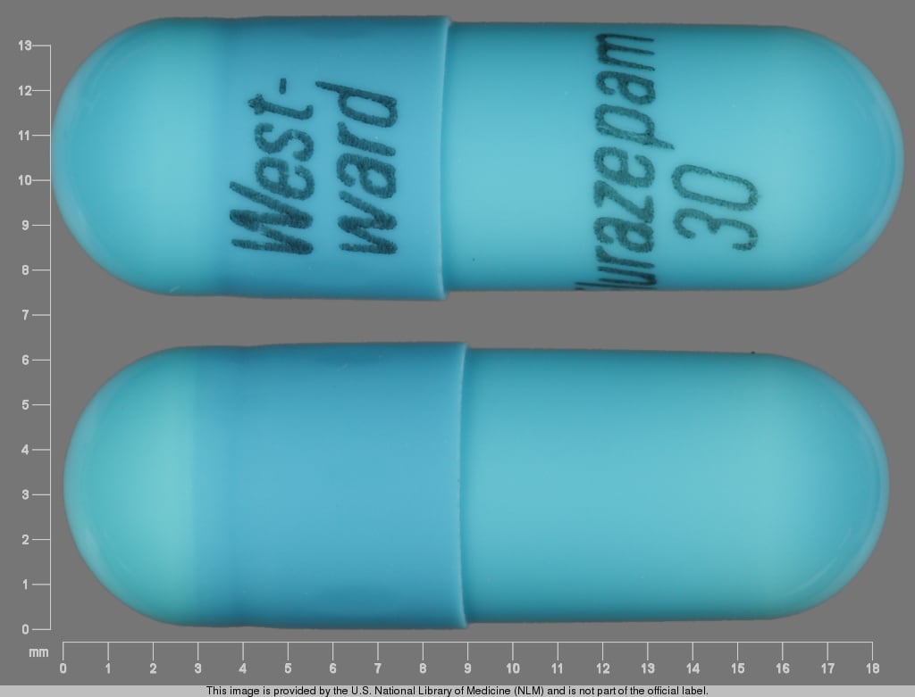 Imprint West-ward Flurazepam 30 - flurazepam 30 mg