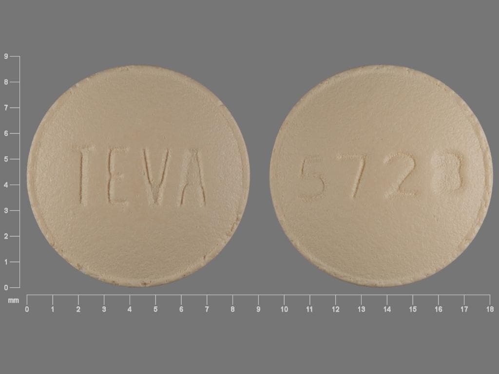 Image 1 - Imprint TEVA 5728 - famotidine 20 mg