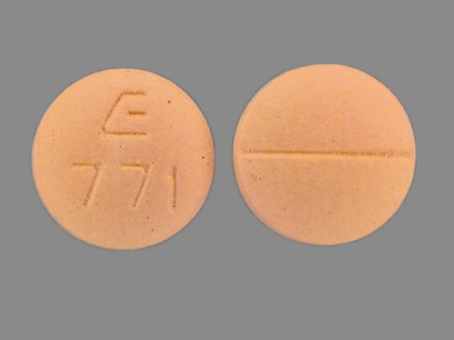 Imprint E 771 - bisoprolol 5 mg