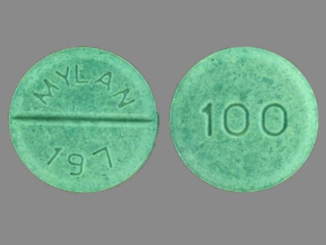 Imprint 100 MYLAN 197 - chlorpropamide 100 mg