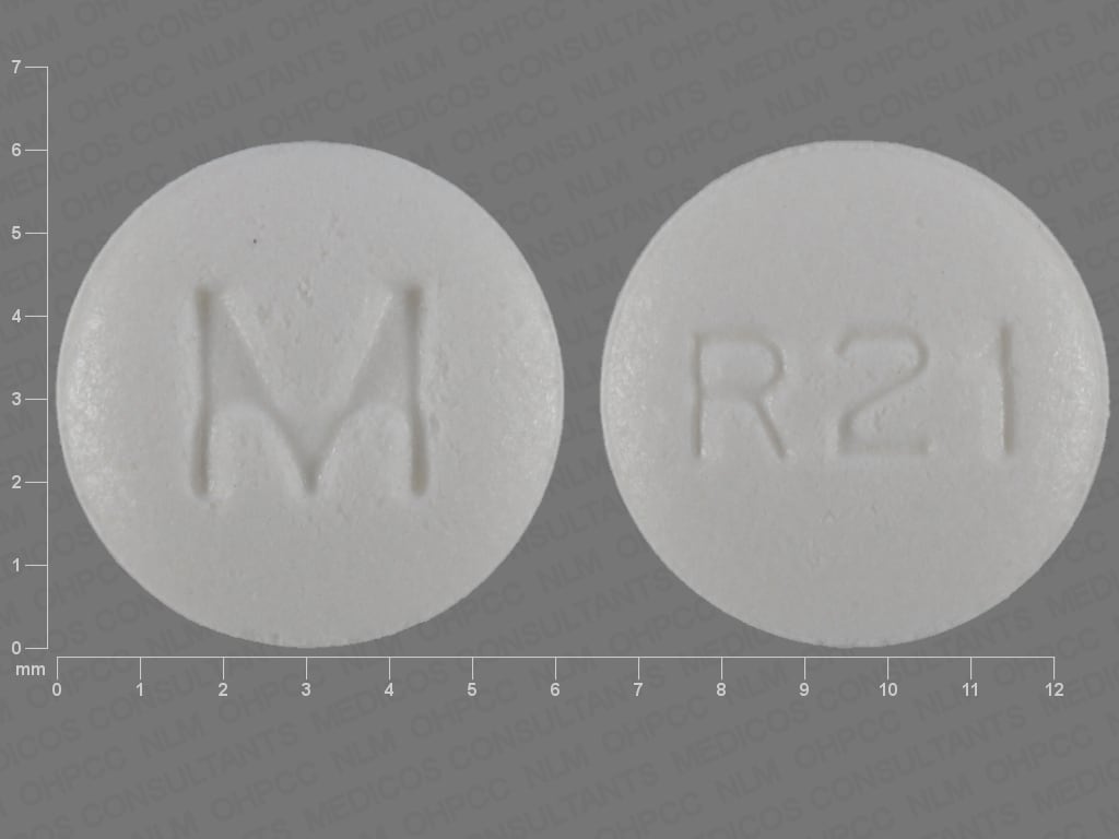 Imprint M R21 - repaglinide 0.5 mg