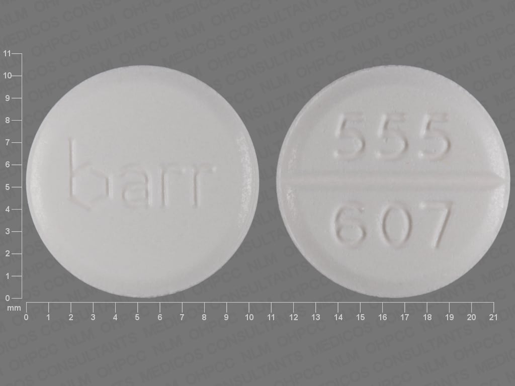 Imprint barr 555 607 - megestrol 40 mg