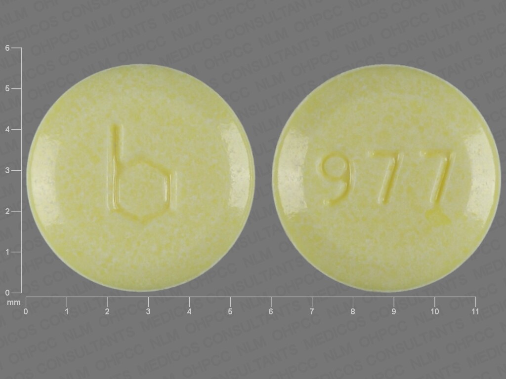 Image 1 - Imprint b 977 - Junel 1/20 ethinyl estradiol 0.02 mg / norethindrone 1 mg