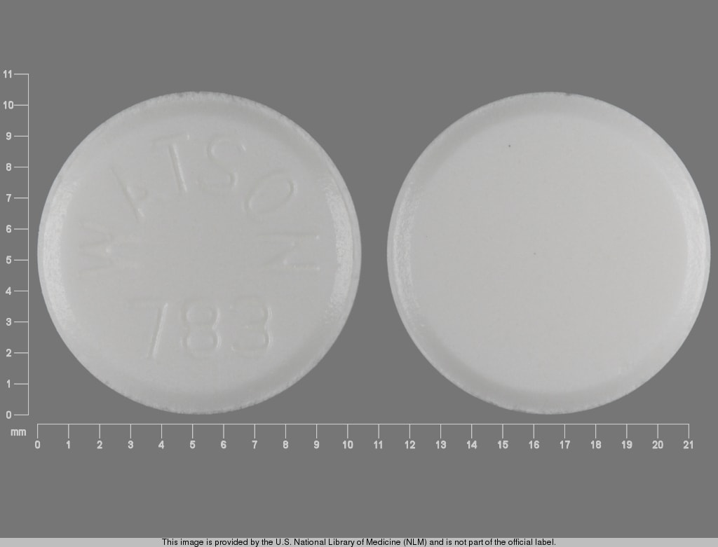 Image 1 - Imprint WATSON 783 - diethylpropion 25 mg