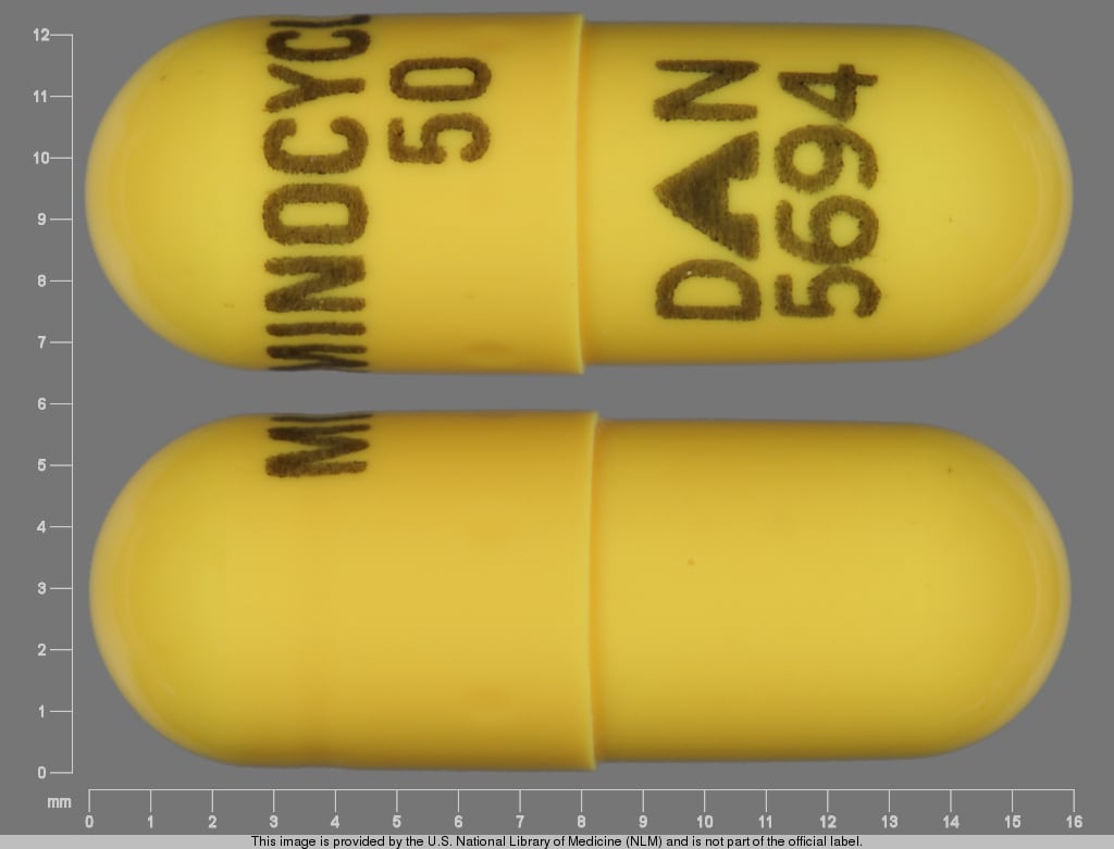 Image 1 - Imprint MINOCYCLINE 50 DAN 5694 - minocycline 50 mg