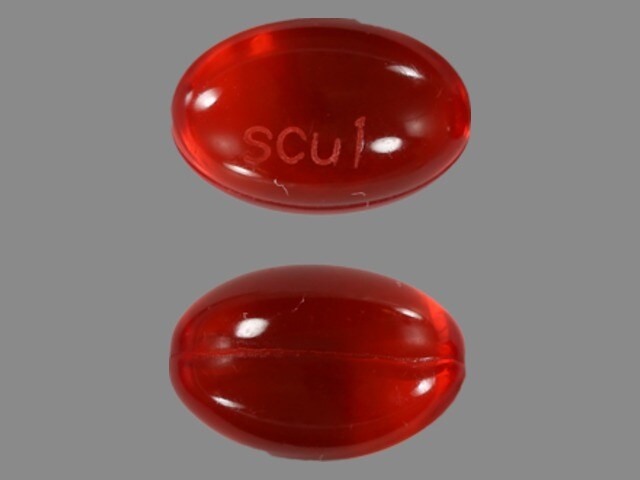 Image 1 - Imprint SCU1 - docusate 100mg