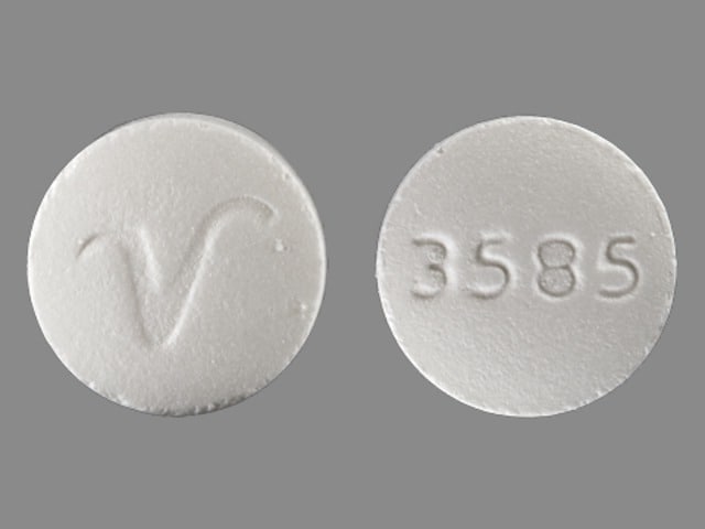 Imprint V 3585 - hydrocodone/ibuprofen 7.5 mg / 200 mg