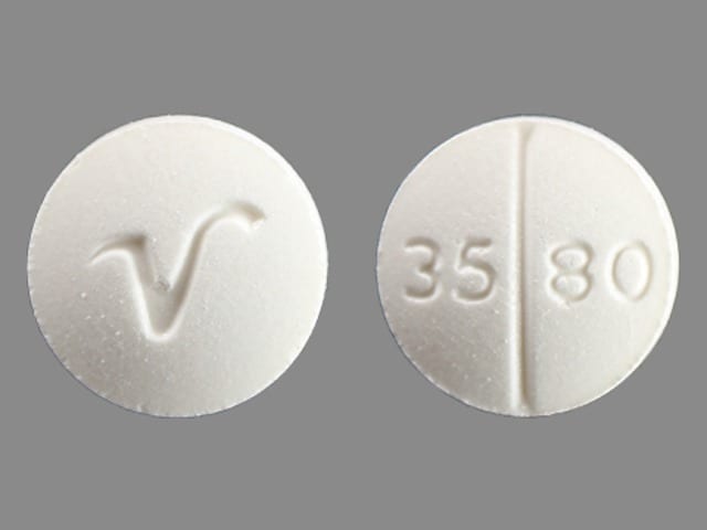 Imprint V 3580 - hydrocortisone 20 mg