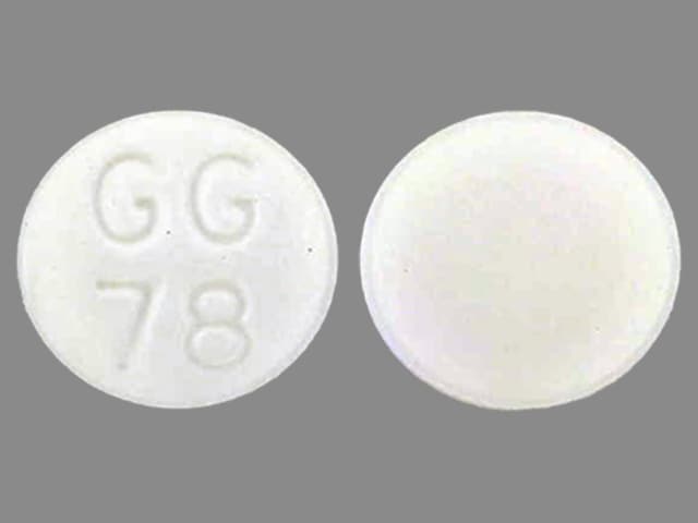 Imprint GG78 - methazolamide 25 mg