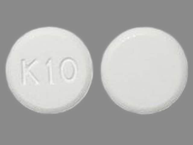 Pill Finder: K10 White Round - Medicine.com.