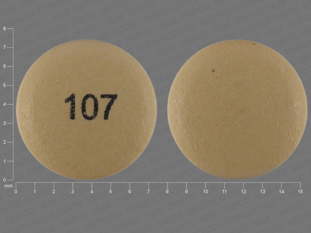 Image 1 - Imprint 107 - rabeprazole 20 mg