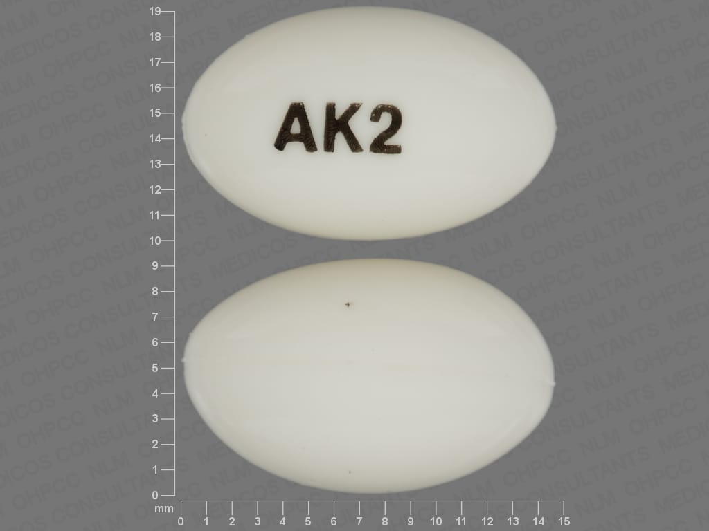 Image 1 - Imprint AK2 - progesterone 200 mg